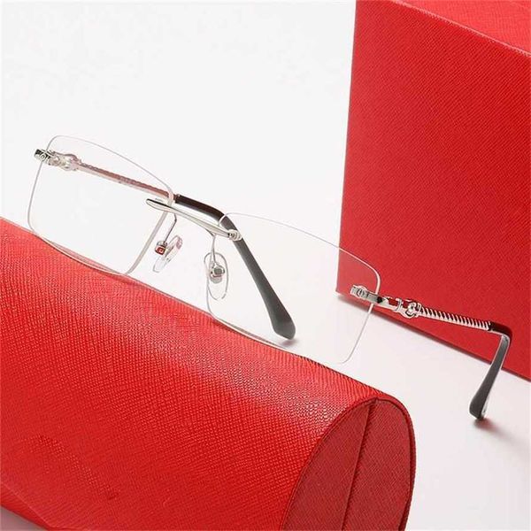 

sunglasses summer new frameless small square sunglasses spiral embossed legs fashion sunglasses business flat lenseskajia 2023, White;black