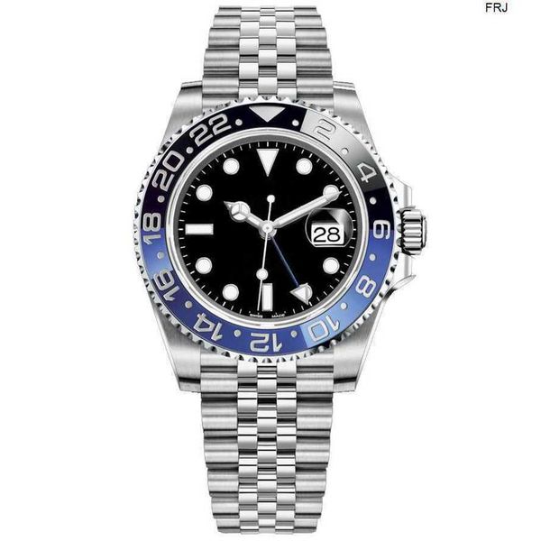 

designer watches rolax mens watch mechanical u1 40mm automatic stainless steel blue black ceramic sapphire wrist montre de luxe frj, Slivery;brown