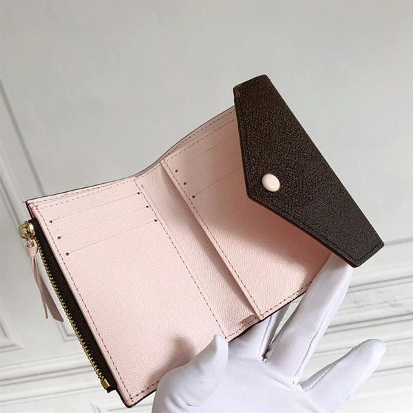 

victorine short 3 folded women classic wallets colorful round button lady spacious card holder280j, Red;black