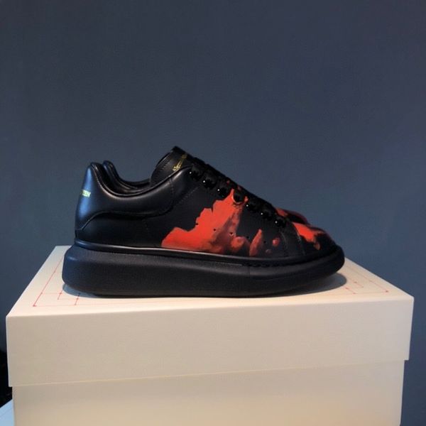 

2023 the new men womens classic casual shoes sneakers platform print multicolor letter trainer sneakers strawberry designer outdoor sport, Black