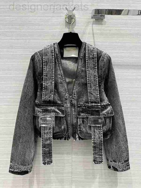 

women's jackets designer milan runway 2023 new spring autumn v neck long sleeve panelled coats brand same style outerwear iw0u, Black;brown