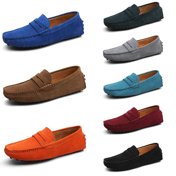 

men casual shoes solid color black breathable popular silvers taupe dlives brown red orange jogging walkings low soft multi leather mens sne