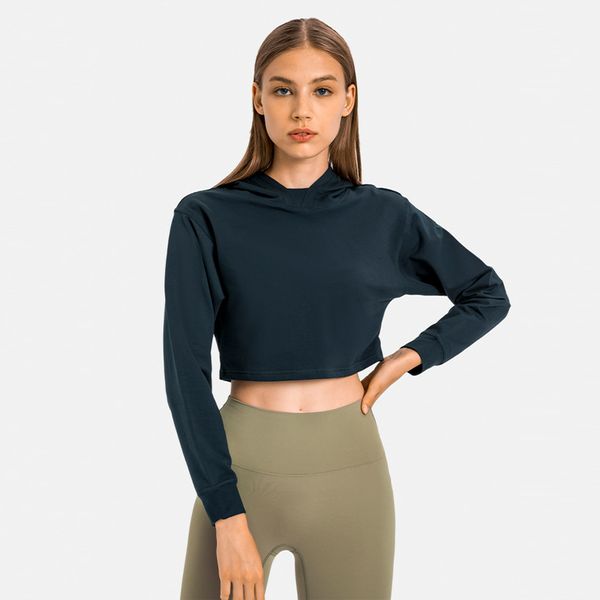 

women's sports coat yoga short with hood hoodie casual fitted long sleeve fitness clothes girl gym white black grey plus size running