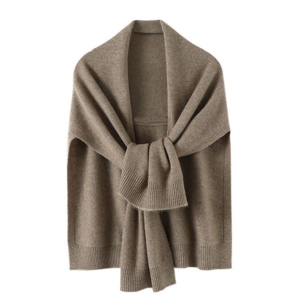 

women's knits tees shawl knitted cape autumn winter korean fashion sweter damski warm wild solid scarf cardigan poncho ropa mujer 2303, White