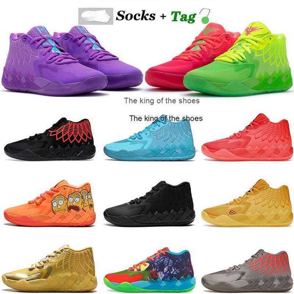 

2023lamelo shoes og outdoor shoes sandals lamelo ball mb.01 basketball shoes mens queen city rock ridge red galaxy white silver rick andlame, Black