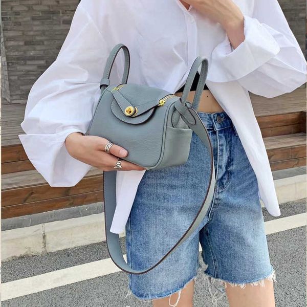 

designer original luxury new bags lindys bag mini pillow cover cowhide togo leather women's one-shoulder messenger doctor's 4 69mg