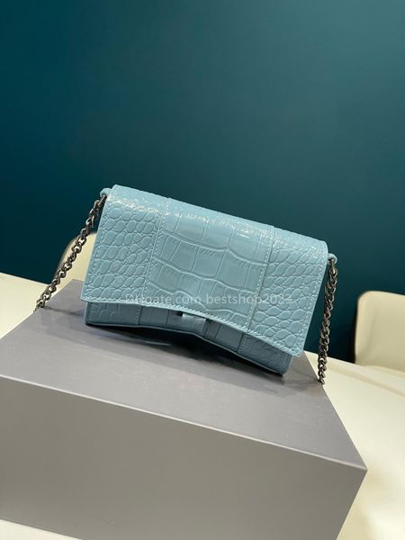 

classic fashion chain hourglass bag crossbody bag shoulder bag luxury women's bags handbag white / black / blue / green / pink 19 * 13c