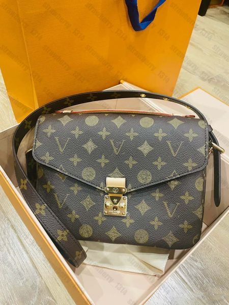 

luxurys designers bag embossing flower pochette women handbag messenger bags genuine viutonity metis elegant womens shoulder crossbody bagba