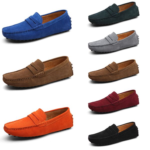 

men casual shoes solid color black breathable popular silvers taupe dlives browns red greys jogging walking low soft multi leather mens snea