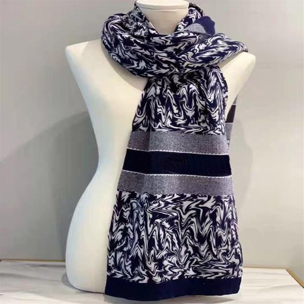 

cashmere scarf warm scarves fashion animal letter for man women shawl long neck 8 color highly quality288n, Blue;gray