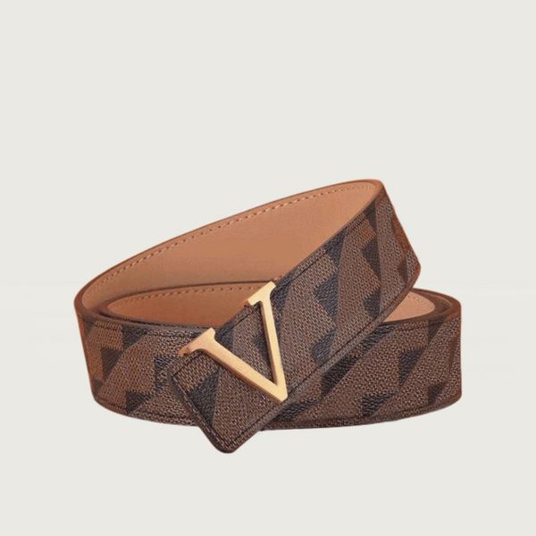 

big buckle genuine leather belt no box designer men women high-quality mens fashion belts width 3.8cm, Black;brown