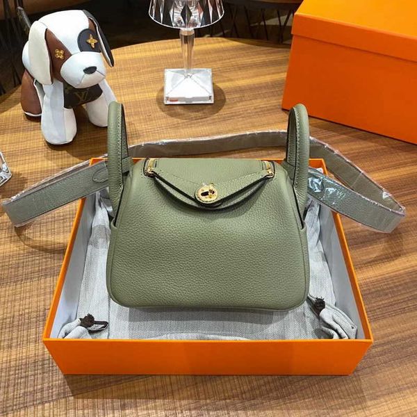 

bags original designer 2023 luxury new h layer cow leather togo 19cm mini lindys bag messenger medicine women's 19 hyob have logo