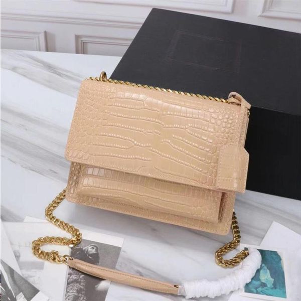 

totes luxurys fashion crocodile pattern bag woman messenger bags shoulder vintage ladies crossbody handbag handbags female tote size 22 rlsr