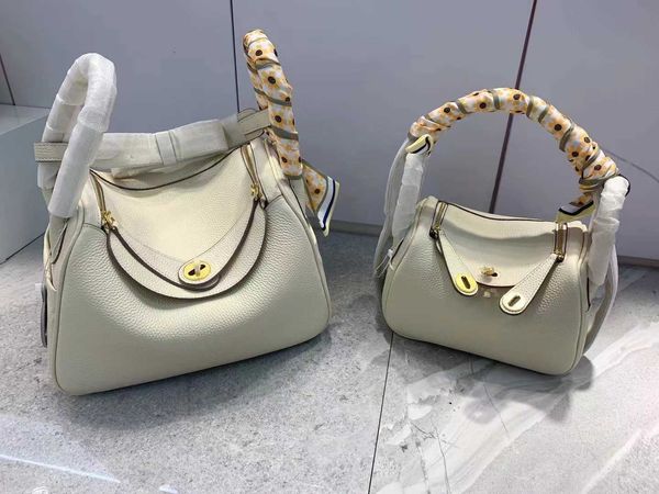 

togo original designer luxury bags cowhide lindys bag 2023 new lychee grain leather bucket xmj4