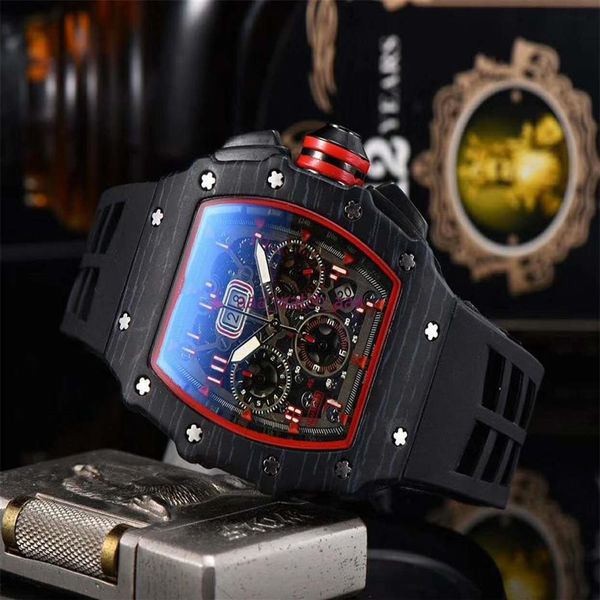 

men fashion watches all dial work stainless steel quartz movement rubber band male sport wristwatch gift clock2187, Slivery;brown