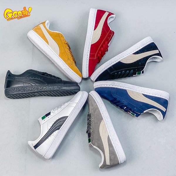 

designer suede skate classic xxi casual shoes mans woman yellow red black white blue outdoor sports trainers sneakers size 36-45