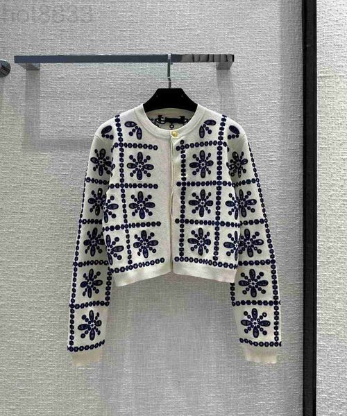 

women's jackets designer milan runway 2023 spring autumn crew neck long sleeve panelled coats brand same style sweaters oish, Black;brown