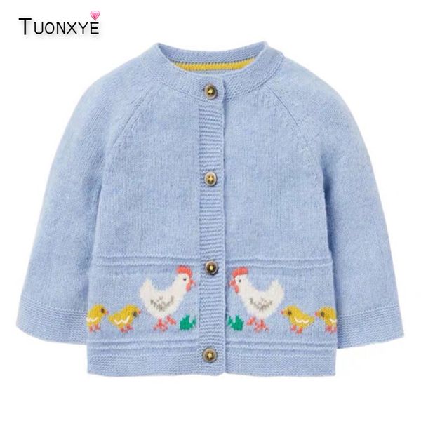 

cardigan tuonxye toddlers green flowers rabbit baby knitted cardigans girls winter clothes children's sweaters 27 years 230310, Blue