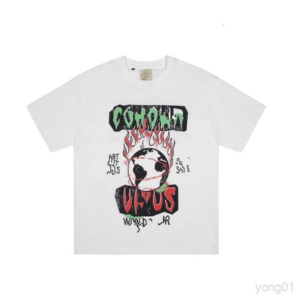 

22ss men's t-shirts galleryse depts t shirts mens women designer t-shirts galleryes cottons man s shirt luxurys clothing, White;black