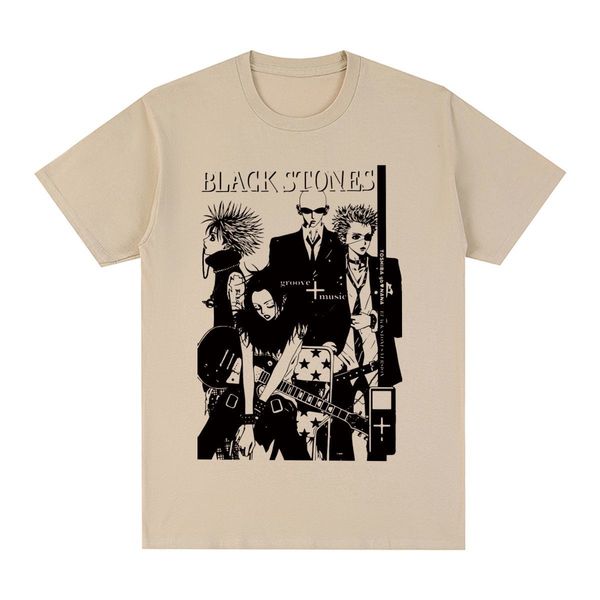 

mens tshirts black stones nana osaki vintage tshirt gift idea unique cotton men t shirt tee womens 230310, White;black