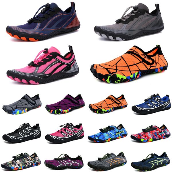 

water shoes orange greenyellow brown wading shoes beach shoes couple soft-soled creek sneakers grey barefoot skin snorkeling wading fitness, Black