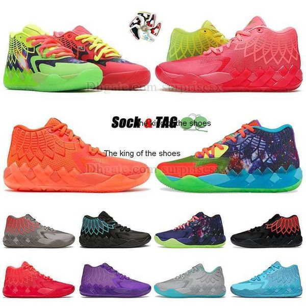 

lamelo shoes 2023lamelo shoes 2023 mb.01 mens baskteball shoes big size 12 46 lamelo ball la melo mlamelos rick and morty green red metallic, Black