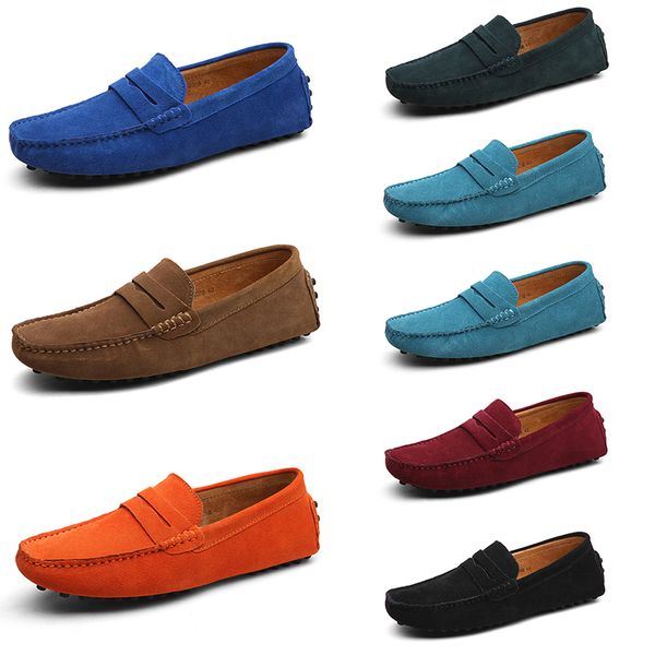 

men casual shoes solid color black breathable popular silvers taupe dlives brown red orange jogging walking lows soft multi leather mens sne