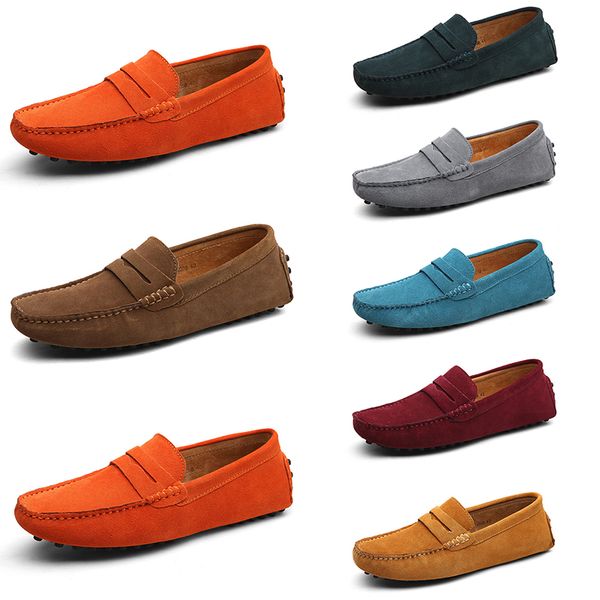 

men casual shoes solid color black breathable leisure silvers taupe dlives grey blue orange jogging walking low soft multi leather mens snea