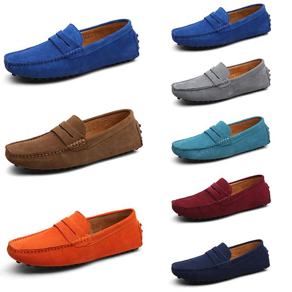 

men casual shoes solid color black breathable popular silvers taupe dlives grey blue orange jogging walking low soft multi leather mens snea