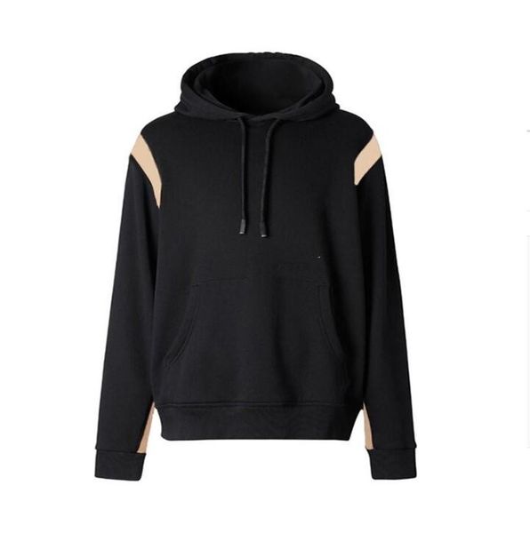 

vintage hoodie plaid hoodies fashion men women sweatshirt pullover long sleeve casual mens hoodie size m-xxl, Black