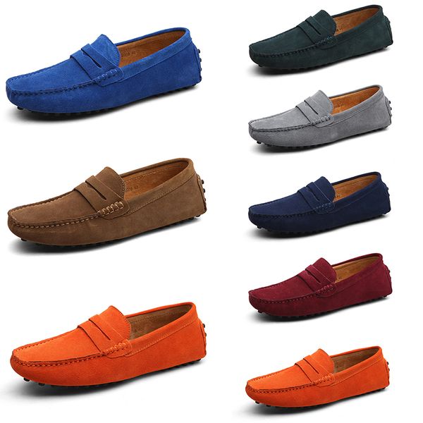 

men casual shoes solid color black breathable silvers taupe dlives brown blue oranges jogging walking low soft multi leather mens sneaker ou