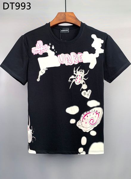 

dsq phantom turtle men's t-shirts mens designer t shirts black white cool t-shirt men summer italian fashion casual street t-shirt plu, White;black