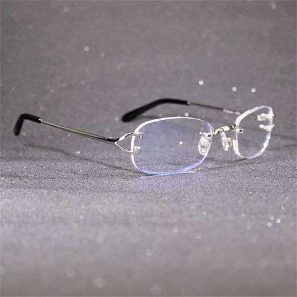 

sunglasses clear glasses frame for reading computer women and men carter eyewear trendy rimless transparent decoration accessorieskajia 2023, White;black