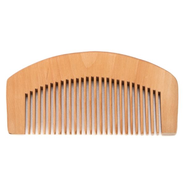 

80pcs natural peach wood comb close teeth anti-static head massage beard hair care tool beauty accessories barber women's hairdres, Silver