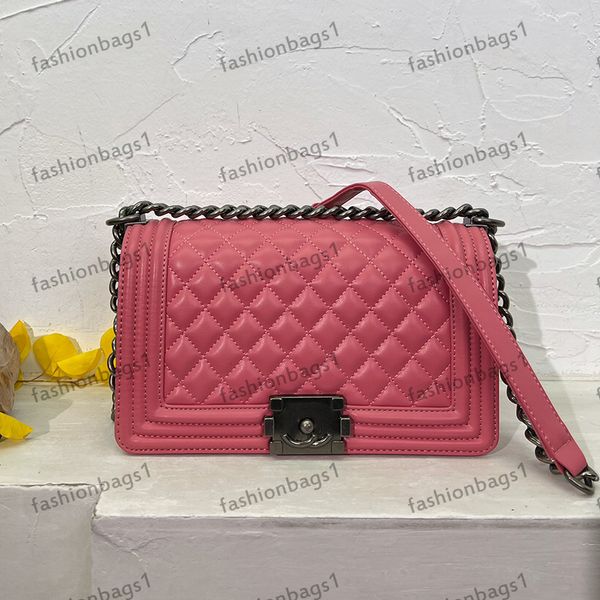 

classic clamshell boys quilted bag caviar leather cowhide handbag shoulder bags diagonal span bag makeup box womens designer large capacity