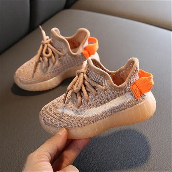 

outdoor kids athletic shoes designer flying woven run sports shoe toddler infant fashion sneakers children youth boys girls chaussures pour, Black