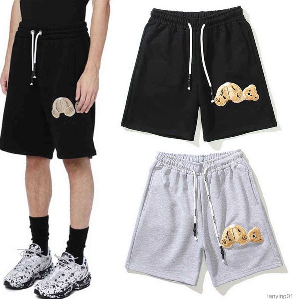 

luxury teddy bear printed men shorts designer spring summer short plam pants beach sports jogger 21ss, White;black