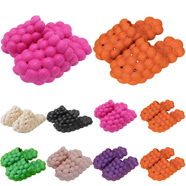 

men women fashion slippers mens outdoor slides summer beach slipper purple yellow maroon womens indoor waterproof shoes, Black