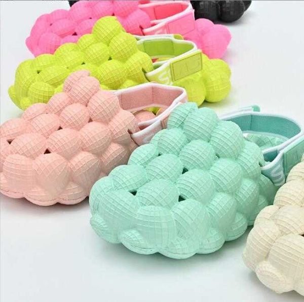 

retail new arrivals children beach shoes message slippers summer beach eva lady men kids bubble slides sandals with strap