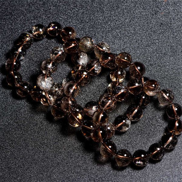 

s jiuya natural acestre tea rainbow crystal bracelet link a, Black