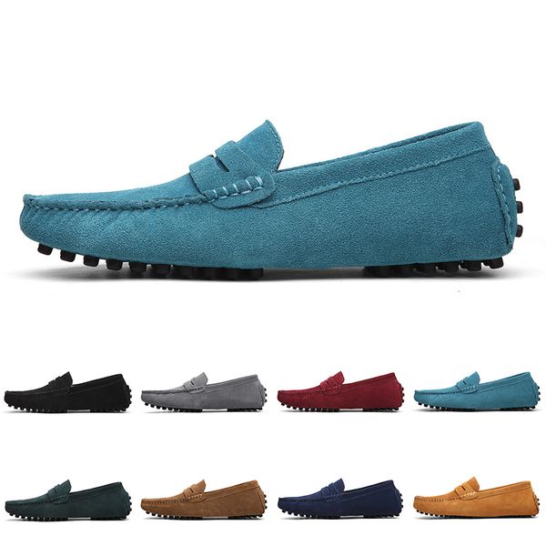 

mens women outdoor shoes leather soft sole black red orange blue brown comfortable sneaker 007