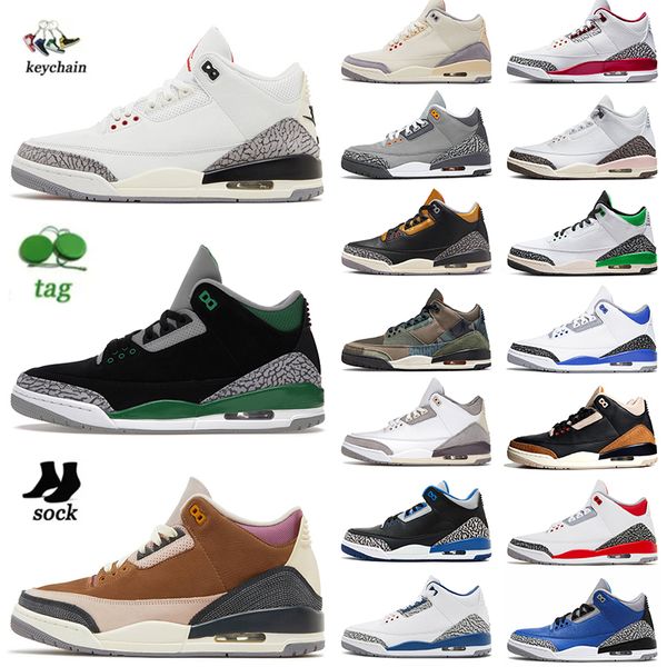 

jumpman og basketball shoes 3 mens women 3s white cement unc fire red cardinal wizards dark mochas pine green freak iris j3s j3 sneakers tra