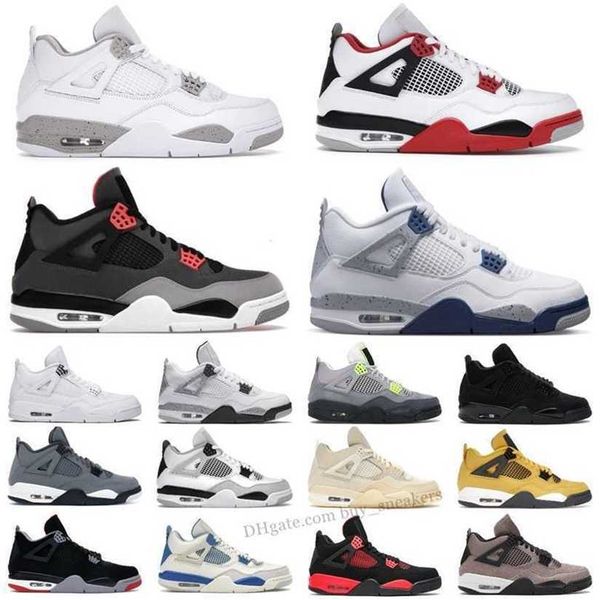 

quality jumpman 4 retro basketball shoes men women 4s military black cat university blue red thunder white oreo midnight navy canvas mens ou