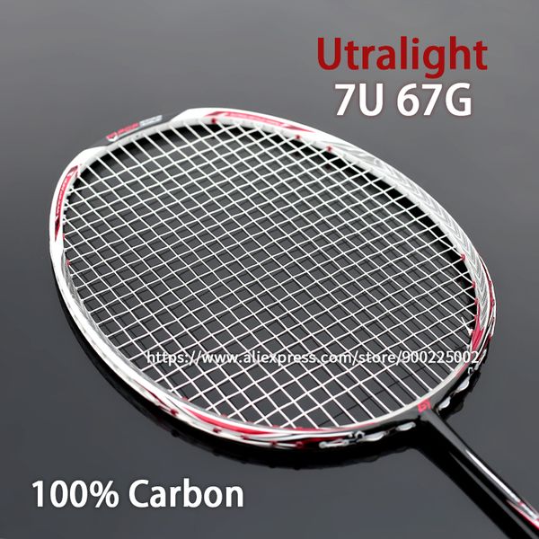 

badminton rackets 67 69g ultralight professional carbon fiber raquette 7u z speed force padel 230311