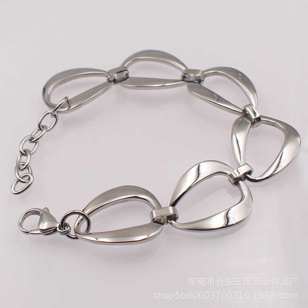 

bracelets jewelry titanium steel women's fashion hollow bracelet link a, Black