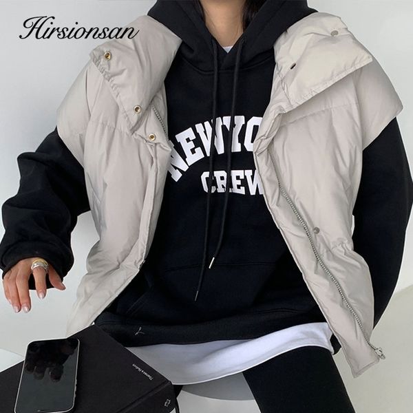 

womens hoodies sweatshirts hirsionsan chic fleece warm women letter print sweatshirt pocket streetwear long sleeve pullover oversized sportw, Black