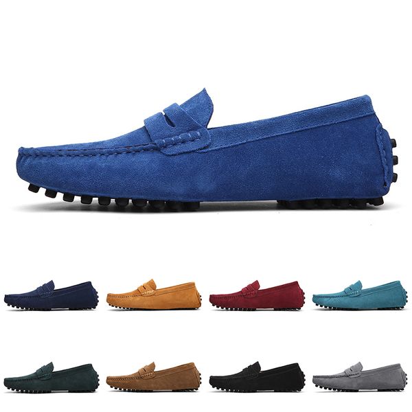

mens women outdoor shoes leather soft sole black red orange blue brown comfortable sneaker 013