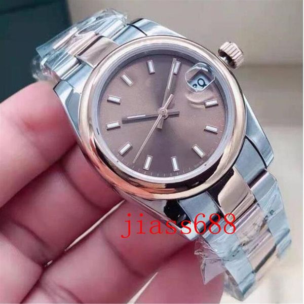 

31mm datejust relogio sapphire fashions women womens watch watches 2813 self winding automatic movement mechanical date montre de 251u, Slivery;brown