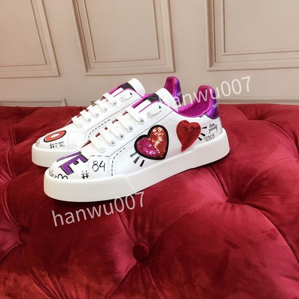 

2023 casual shoes women designer shoes travel leather lace-up sneaker fashion lady flat running trainers letters woman shoe platform men gym, Black