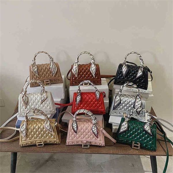 

handbag 2023 fashion women's bag leather quality handbag women's hourglass red style shoulder messenger bag